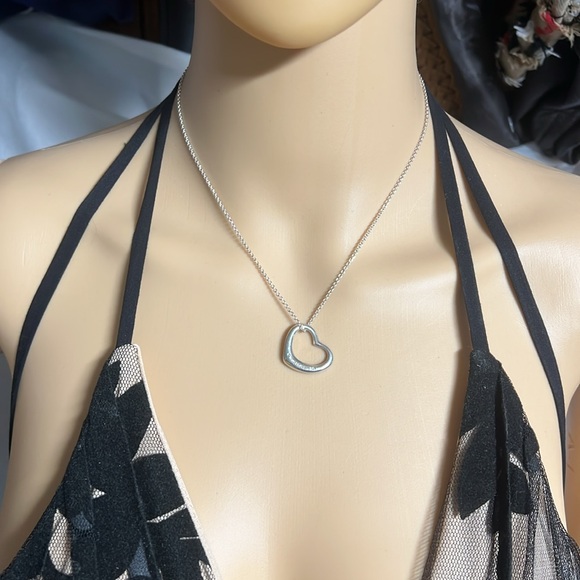 Tiffany & Co. Open Heart Necklace (Authentic Sterling) - Picture 10 of 14